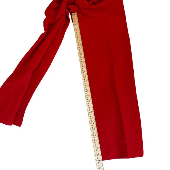 Boden Melina Paperbag Trousers Red Wide Leg High Rise Tie Waist Size 6 NWT - Picture 6 of 11